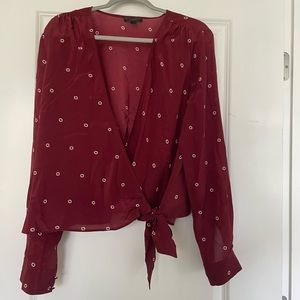 J. Crew Silk Tie Blouse